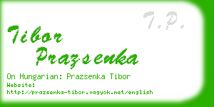 tibor prazsenka business card